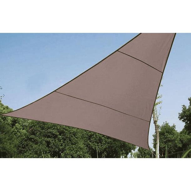 Toldo Vela de Sombra Triangular (3,6 x 3,6 x 3,6 mts) Cinza - PEREL 1