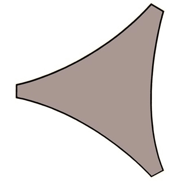 Toldo Vela de Sombra Triangular (3,6 x 3,6 x 3,6 mts) Cinza - PEREL 2