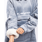 Cobertor Hagrid Jeans c/ Mangas e Bolso (Azul) - FLAMINGUEO 4