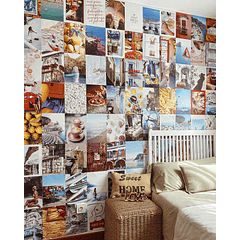 Decoração de 100 Fotos Amalfi p/ Parede - FLAMINGUEO