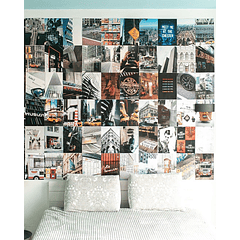 Decoração de 100 Fotos Nova Iorque Gang p/ Parede - FLAMINGUEO