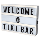 Caixa de Iluminação c/ Letras e Luz LED (20 x 15 x 4 cm) + Carregador USB - PEREL 1