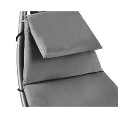 Espreguiçadeira de Balanço c/ Cobertura p/ Jardim (Cinzento)