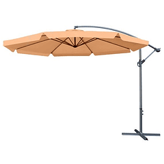 Guarda-Sol de Jardim Dobrável 3,5mts (Castanho) - MALATEC