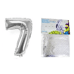 Balão Númerico de Encher (Número 7) - 32x45cm