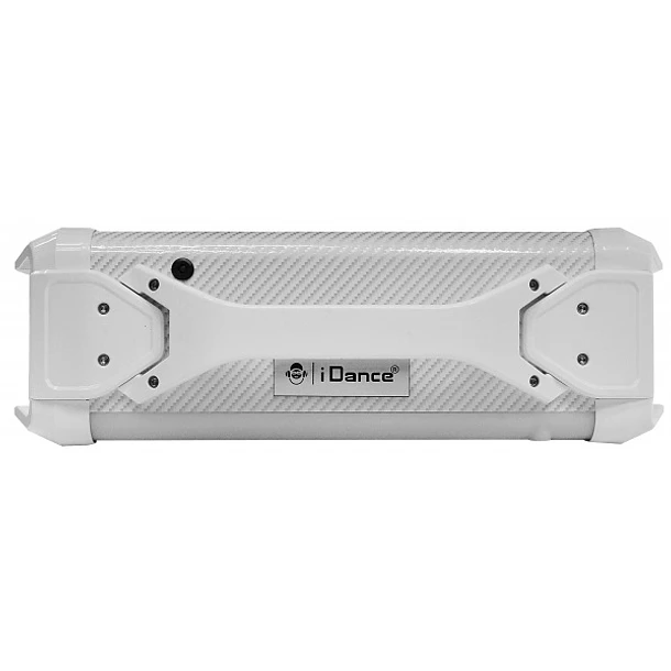Coluna Portátil LEDs RGB c/ Leitor MP3, USB, SD, AUX, Bluetooth (Branco) - iDance 4