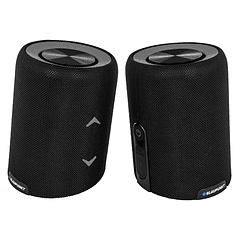 Coluna Portátil BLP3730 Bluetooth 20W IPX7 (Preto/Cinza) - BLAUPUNKT