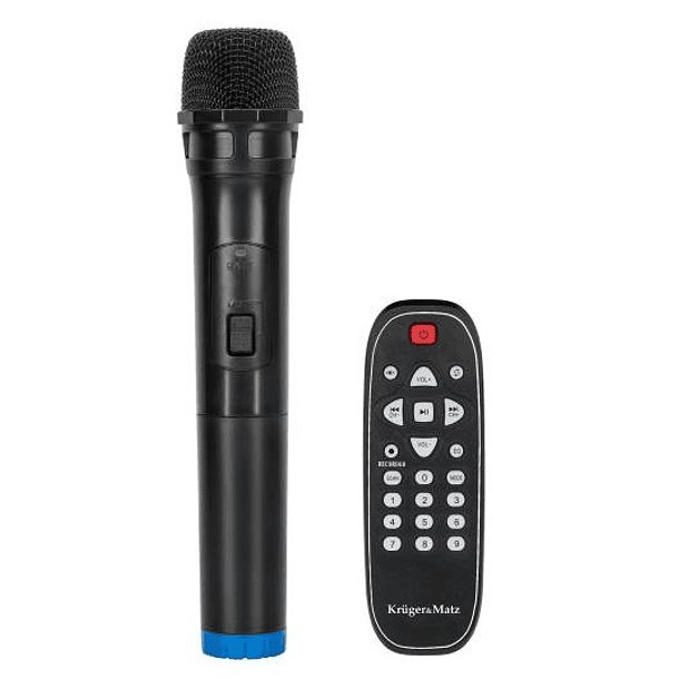 Coluna Portátil Bluetooth Microfone c/ Efeitos de LED (Preto) - iDance 3