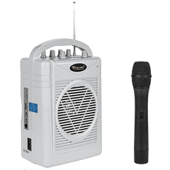 Coluna Amplificada Portátil 50W MP3/USB/SD/AUX/FM c/ Microfone sem Fios ECHO (SH-130) - AZUSA