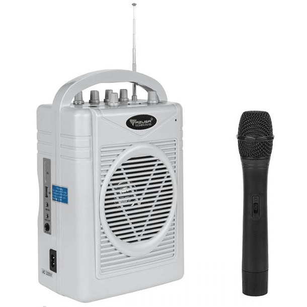 Coluna Amplificada Portátil 50W MP3/USB/SD/AUX/FM c/ Microfone sem Fios ECHO (SH-130) - AZUSA 1