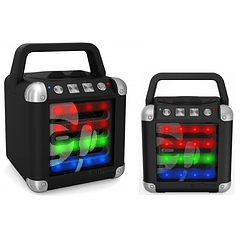 Coluna Portátil Bluetooth c/ Efeitos de LED (Preto) - iDance