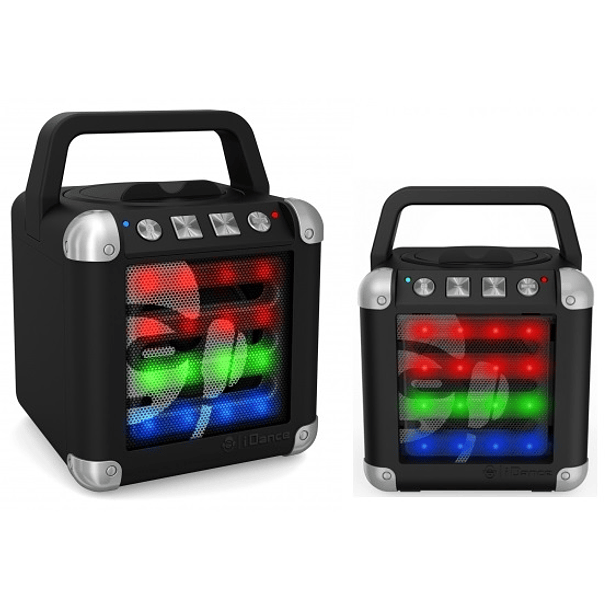 Coluna Portátil Bluetooth c/ Efeitos de LED (Preto) - iDance 2