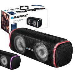 Coluna Portátil BLP3920 Bluetooth 20W c/ Leds (Preto) - BLAUPUNKT