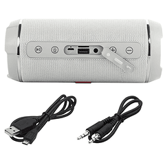 Coluna Bluetooth Portátil 2x 10W Rádio FM (Branco) - BLOW
