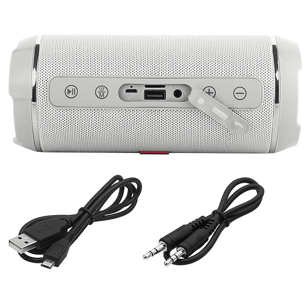 Coluna Bluetooth Portátil 2x 10W Rádio FM (Branco) - BLOW 2