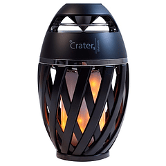 Coluna Portátil Bluetooth 5W RMS c/ LED (Imitação Chama/Vela) - ORAVA