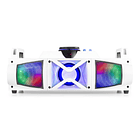 Consola de Som Portátil DJ 2.1 150W c/ USB/SD/BT e Efeitos LED c/ Bateria (MDJ160W) Branco - FENTON 2