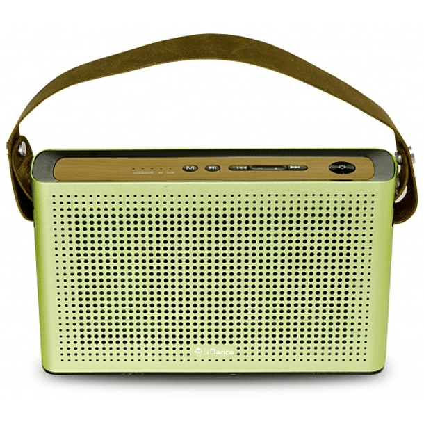 Coluna Portátil 50W c/ Leitor AUX e Bluetooth (Verde) - iDance 