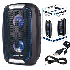 Coluna Portátil BLP3923 Bluetooth 10W 4.1 c/ Leds (Preto) - BLAUPUNKT