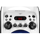 Coluna Karaoke Bluetooth/USB/MP3/CD c/ Iluminação LEDs e Microfones (SBS30W) Branco - FENTON 3