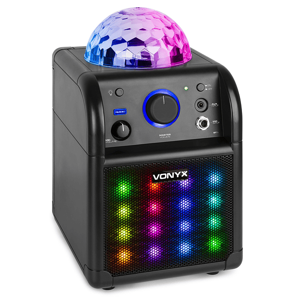 Coluna Karaoke Bluetooth 50W c/ Efeitos de LED´s (Preto) - FENTON SBS50B-PLUS 2