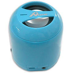 Coluna Mini Bluetooth Portátil USB (Azul)