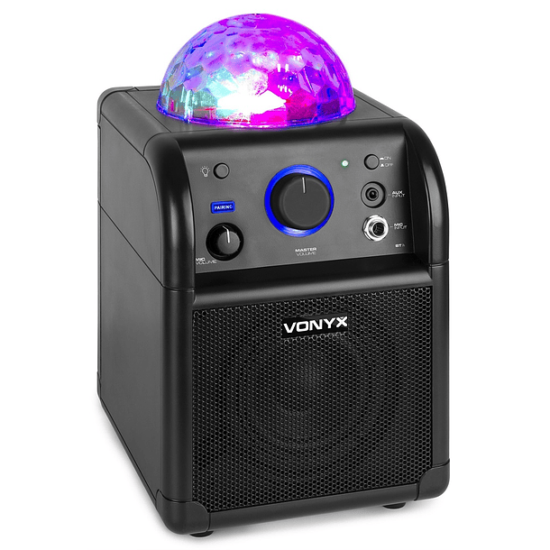 Coluna Portátil 50W Bluetooth c/ Microfone c/ Efeitos de LED RGB (Preto) SBS50B - VONYX 2