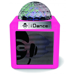Coluna Portátil Bluetooth c/ Efeitos de LED (Rosa) - iDance