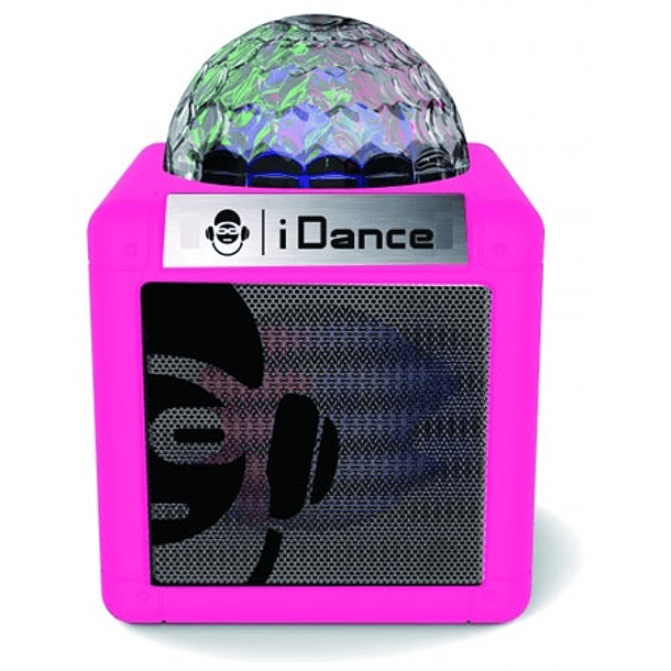 Coluna Portátil Bluetooth c/ Efeitos de LED (Rosa) - iDance 