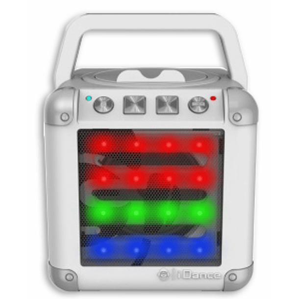 Coluna Portátil Bluetooth c/ Efeitos de LED (Branco) - iDance 2