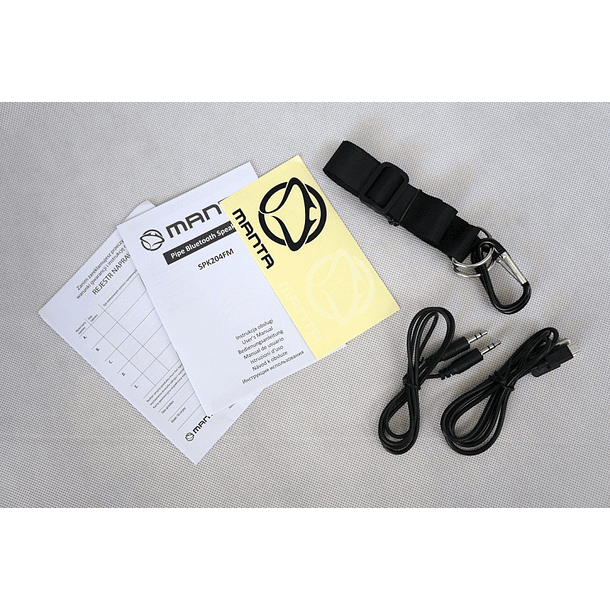 Coluna Bluetooth 2.1 7W USB/SD/FM/AUX/BAT/MIC (Preto) - MANTA 4