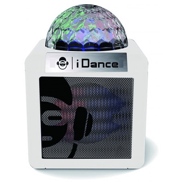 Coluna Portátil Bluetooth c/ Efeitos de LED (Branco) - iDance 