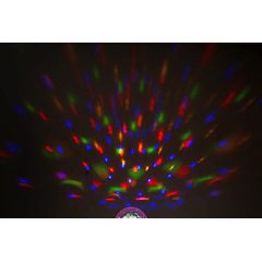 Coluna Mini Portátil LEDs Efeitos RGB c/ Leitor FM, USB, MiniSD, MP3, Bluetooth (Azul) - QUER