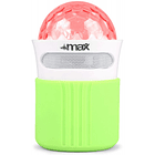 Coluna Mini Portátil LEDs Efeitos RGB c/ Leitor FM, MiniSD, MP3, AUX e Bluetooth (MX2) - MAX 1