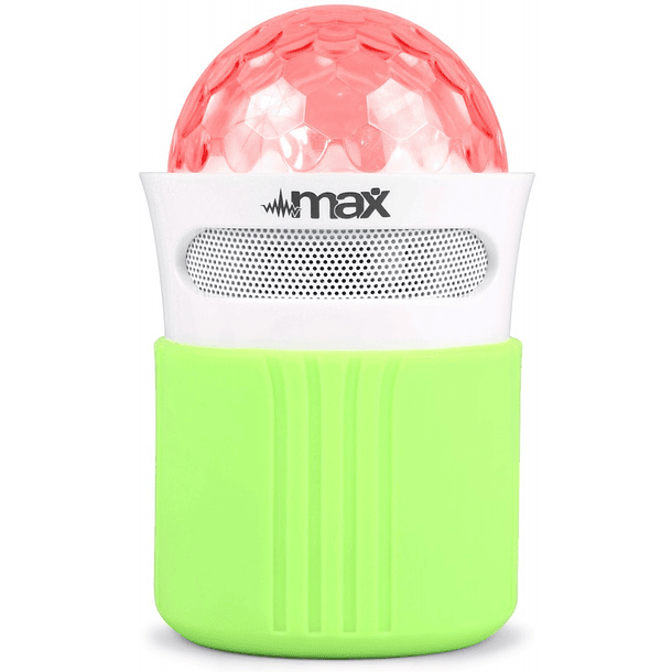 Coluna Mini Portátil LEDs Efeitos RGB c/ Leitor FM, MiniSD, MP3, AUX e Bluetooth (MX2) - MAX 1