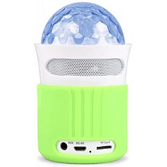 Coluna Mini Portátil LEDs Efeitos RGB c/ Leitor FM, MiniSD, MP3, AUX e Bluetooth (MX2) - MAX