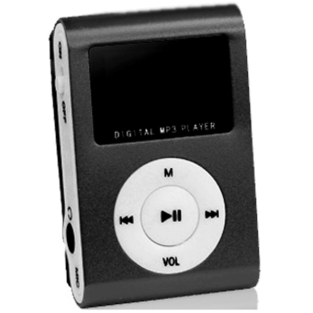 Leitor MP3 LCD c/ SD e MIC + Auscultadores (Preto) 1