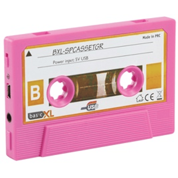 Cassete Mini Hi-Fi USB Rosa - basicXL 2