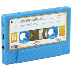 Cassete Mini Hi-Fi USB Azul - basicXL