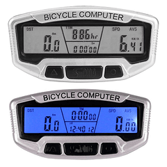 Computador LCD Multifunções à Prova de Água (28 Funções) p/ Bicicleta