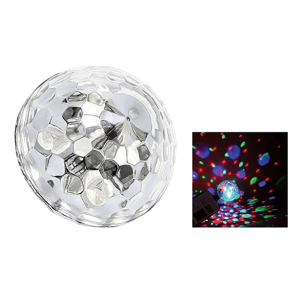 Mini Bola LED 4W c/ Efeitos LED Disco p/ Smartphone (Lightning iPhone) - OMEGA 1
