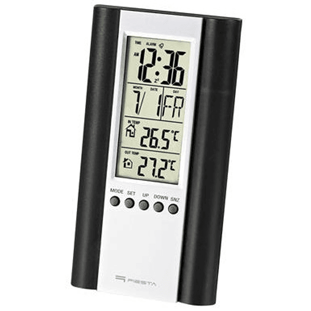 Relógio LCD com Estação Meteorológica (Preto) - FIESTA 1