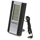 Relógio LCD com Estação Meteorológica (Preto) - FIESTA 2