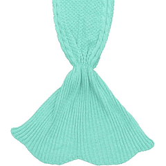 Cobertor em Forma de Sereia Criança (Turquesa) - FLAMINGUEO