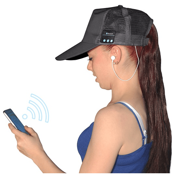 Boné Bluetooth (Preto) 4