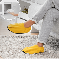 Chinelos de Casa Aquecivéis no Microondas Relax (Amarelo) - INNOVAGOODS