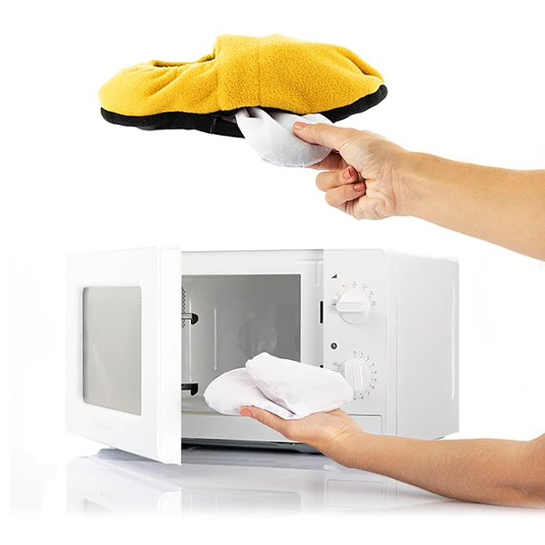 Chinelos de Casa Aquecivéis no Microondas Relax (Amarelo) - INNOVAGOODS 4