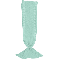 Cobertor em Forma de Sereia Adulto (Turquesa) - FLAMINGUEO