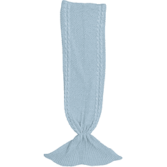 Cobertor em Forma de Sereia Adulto (Azul) - FLAMINGUEO