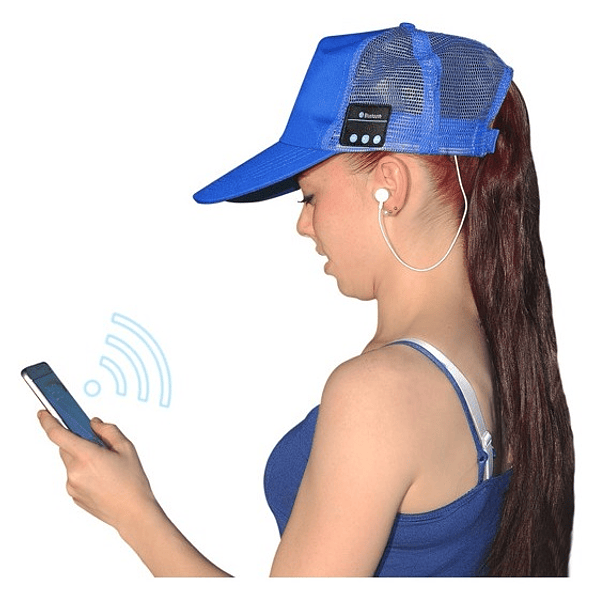 Boné Bluetooth (Azul) 3